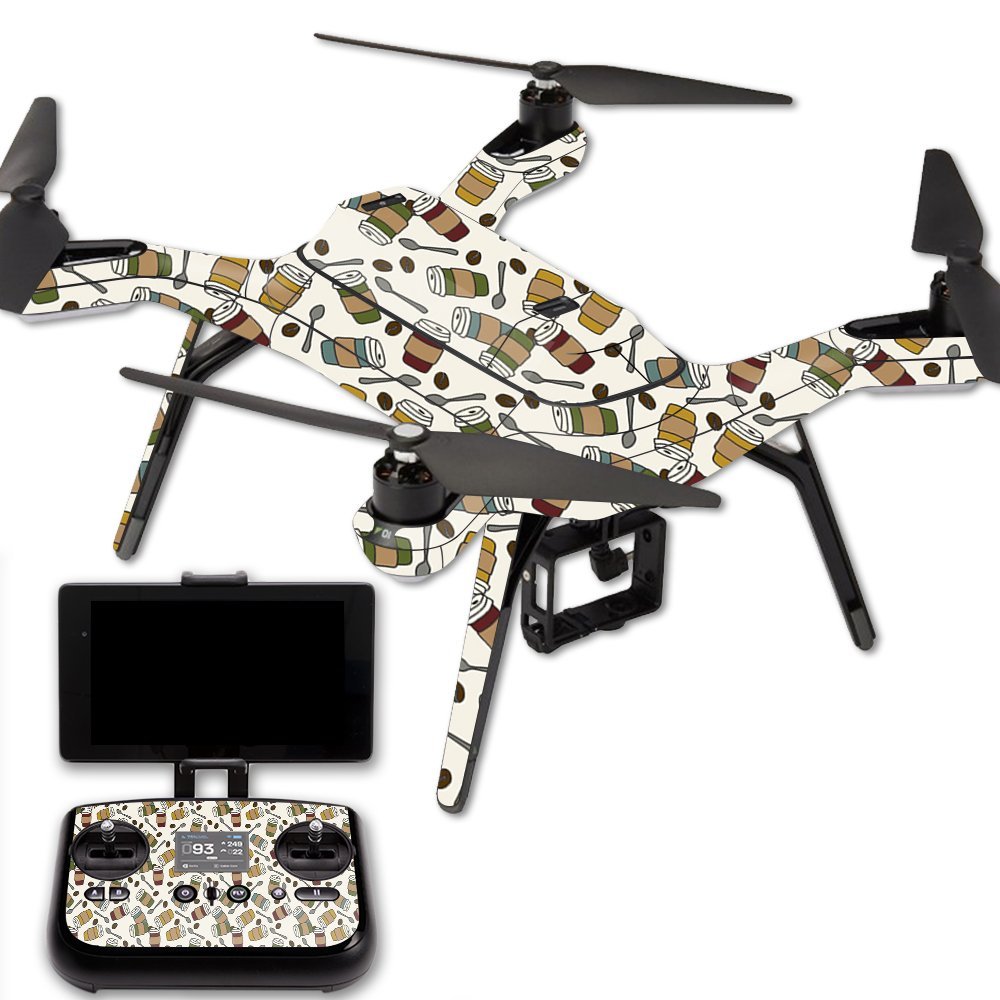 MightySkins Skin Compatible with 3DR Solo Drone Quadcopter wrap Cover Sticker Skins Coffee