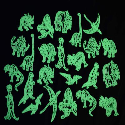 DIRECTGLOW LLC 24 Piece Glow in The Dark Dinosaurs