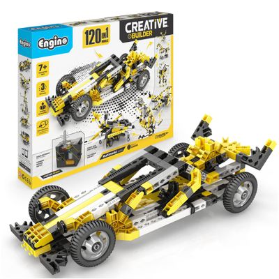 Engino- Inventor STEM Kit, 120 Motorized Models, Building Toys for Kids 7+, Engineering Kit, Stem Projects, Learning & Education Set, Gifts for Boys & Girls, Models Powered by Motor