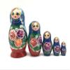 BuyRussianGifts Russian Beauty Nesting Dolls 5 Pieces Set Hand Carved Hand Painted Babushka Doll view 1