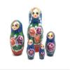 BuyRussianGifts Russian Beauty Nesting Dolls 5 Pieces Set Hand Carved Hand Painted Babushka Doll view 2
