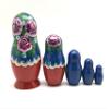 BuyRussianGifts Russian Beauty Nesting Dolls 5 Pieces Set Hand Carved Hand Painted Babushka Doll view 4