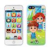 Cooplay Child's Interactive My First Own Cell Phone Toy- Play to learn, touch screen YPhone with 8 functions and dazzling LED lights Toddler Christmas Gift view 3