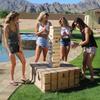 GoSports Giant Wooden Toppling Tower - Stacks Up to 5 ft - Natural Wood view 2