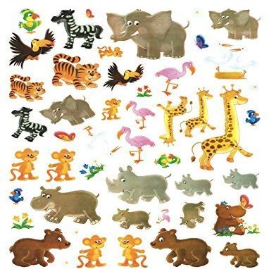 CURRENT Wild Animal Family Stickers (48 Stickers, 1-1)