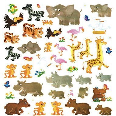 CURRENT Wild Animal Family Stickers (48 Stickers, 1-1)