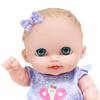 Lil Cutesies 8.5" All Vinyl Baby Doll | Posable and Washable | Removable Outfit | Lulu- Blue Eyes | JC Toys |Ages 2+ view 2