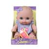 Lil Cutesies 8.5" All Vinyl Baby Doll | Posable and Washable | Removable Outfit | Lulu- Blue Eyes | JC Toys |Ages 2+ view 3