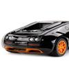 RASTAR RC Car | 1:24 Bugatti Veyron 16.4 Grand Sport Vitesse Radio Remote Control Racing Toy Car Model Vehicle, Black/Orange view 3