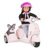 Our Generation - OG Ride Along Scooter - Vehicle Playset - Helmet & Sidecar - 18-Inch Doll Accessories - Pretend Play - Toy for Kids 3 Years + view 1