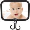 Baby Car Mirror - for Boys and Girls - with Accessories Hook! Back Seat View of Infant or Newborn in Rear-Facing Child Car Seat! Perfect Shower or Baby Registry view 1