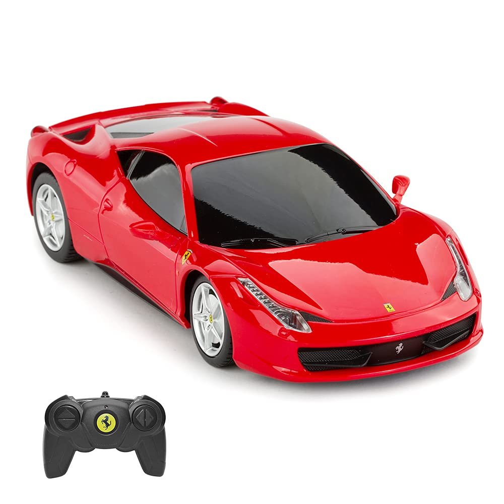 RASTAR Remote Control Car - 1/24 Scale Ferrari 458 Italia Model Toy Car - Red